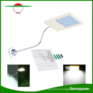 Lámpara de jardín al aire libre Sensor solar Wall Street Light 12 LED Ultra-Thin Waterproof